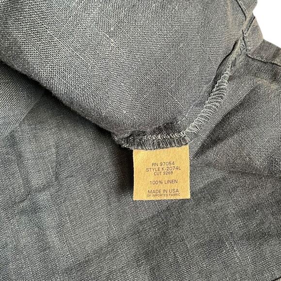 Revolve Krisa Tank 100% Linen Size Small Button Down Blue Adjustable Straps - Picture 8 of 9